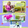 4Pcs Portable Kids Racket Ball Set Elastic String Sports Game Toys  Backyard Games