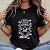 Free Your Mind Skull T Shirt Casual Wear Positive Affirmation Inspirational For Friends Vintage Stylish Homme Streetwear