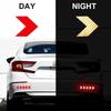 10pcs Car Reflective Arrow Sticker Safety Warning Sticker for Car Bumper Trunk Reflector Hazard Tape Car Styling Luminous Film