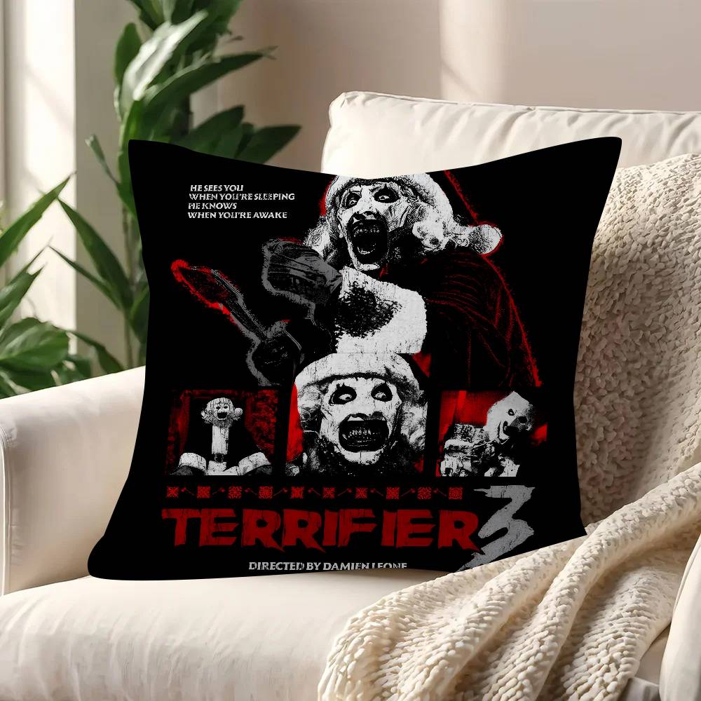 Movie T-Terrifiers 2 Anime Maple Design Cushion Cover Happy Autumn Harvest Decor Holiday Decorati Pillow Cover