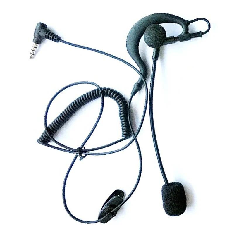 Bike Referee Motorcycle Helmet Headphones 3.5mm Jack Headset Microphone Spring/Straight Wire For EJEAS Vnetphone V6C XiNOWy V4C Helmet Communication