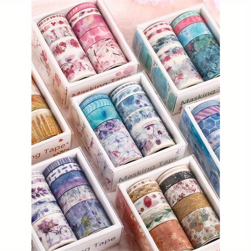10rolls Random Tape Set Cute Illustration Fresh Hand Account Sticker Materials Back To School