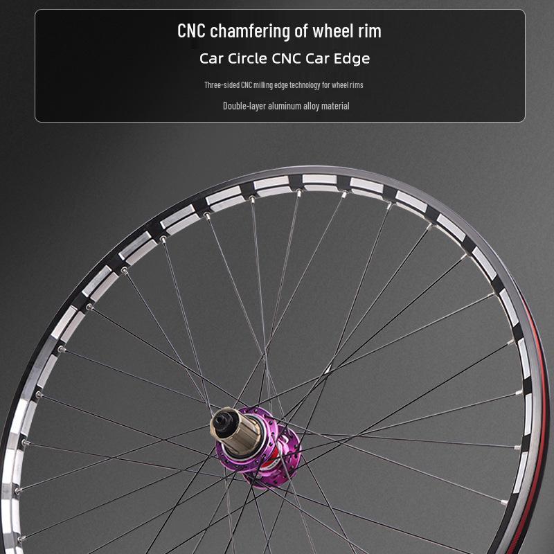Mountain Bike Wheelset: 26/27.5/29 Inch, Front & Rear Quick Release, Disc Brake Compatible