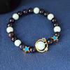 Obsidian Jinsha Stone Luminous Fluorite Bracelet Stylish Simple Luminous Planet Couple Gift Bracelet