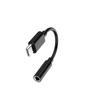2/4PCS USB-C Type-C to 3.5mm Black Audio earphone adapters USB Type-C to 3.5mm female headphone jack adapter 3