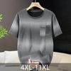 Plus Size 4XL-11XL  Fashion Oversized T-shirt Men Tops Casual Short Sleeve Tee Summer Men Clothing