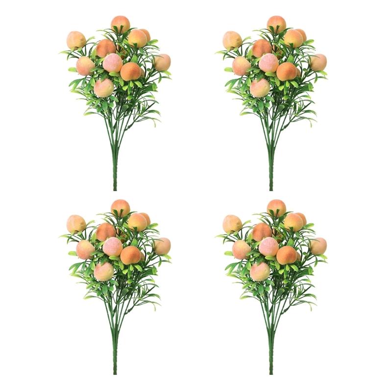 Realistic Plastic Foam Fruit Bouquets Indoor Decoration Flower Arrangement Centerpiece For Table Shelf Display
