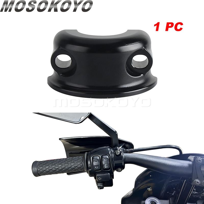 For Harley Dyna FXD Half Clamps Perch Clamp Master Cylinder Brake Clutch Control Bracket For Low Rider Fat Street Bob Wide Glide