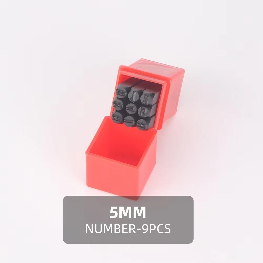 3-12.5 mm Digital Letter Stamp With Plastic Case Letter Stamp Punch Tools Leather Steel Punch