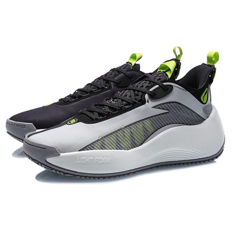 Li Ning Badfive 1 Textil, Synthetikleder Dämpfung Rutschfest Abriebfest Atmungsaktiv Unterstützung Niedrig geschnitten AGBR001-1