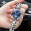 OUPINKE Waterproof Moon Phase Tourbillon Automatic Mechanical Watch Women's Watch Women's Watch