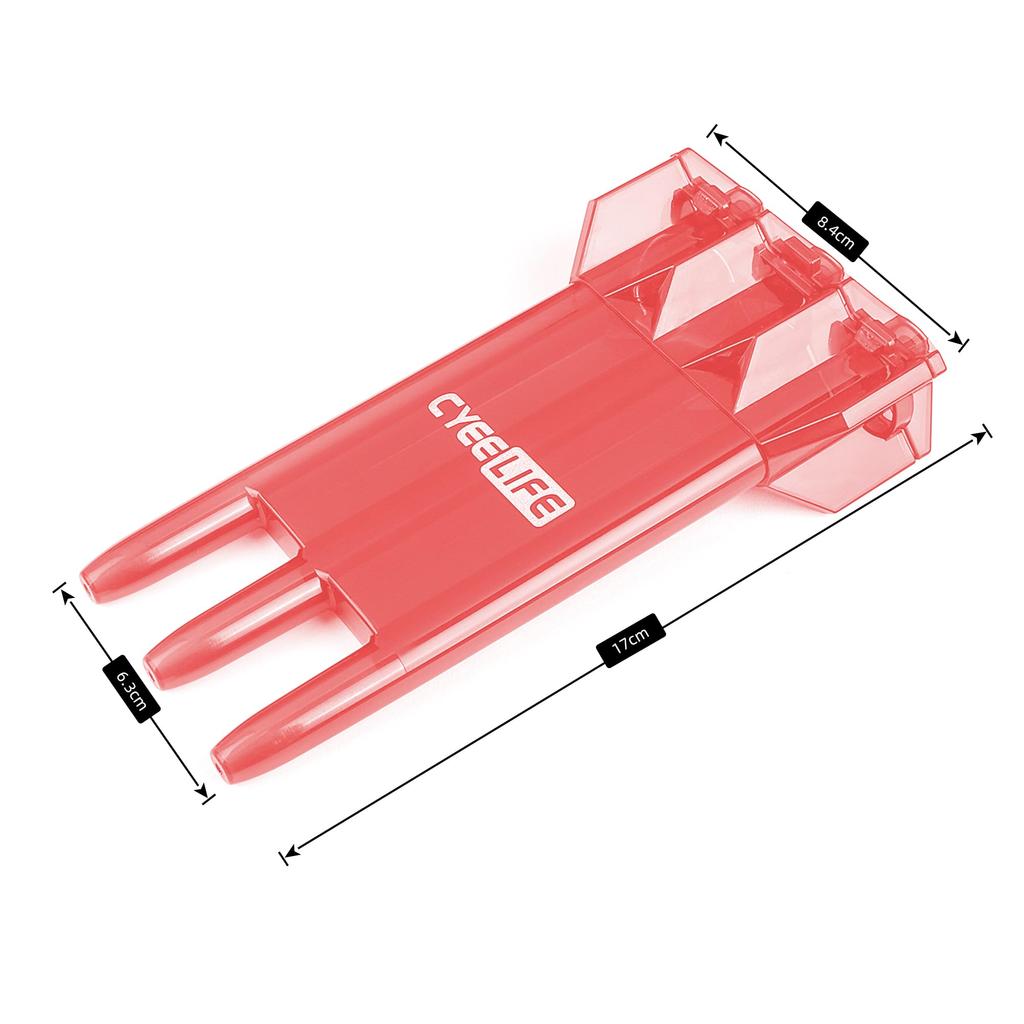 CyeeLife Darts Plastic Tips Professional Soft Tip Darts Set 18g with Suitcase and 30 Extra Dart Tips for Electronic Dartboard - (Black) (Red)