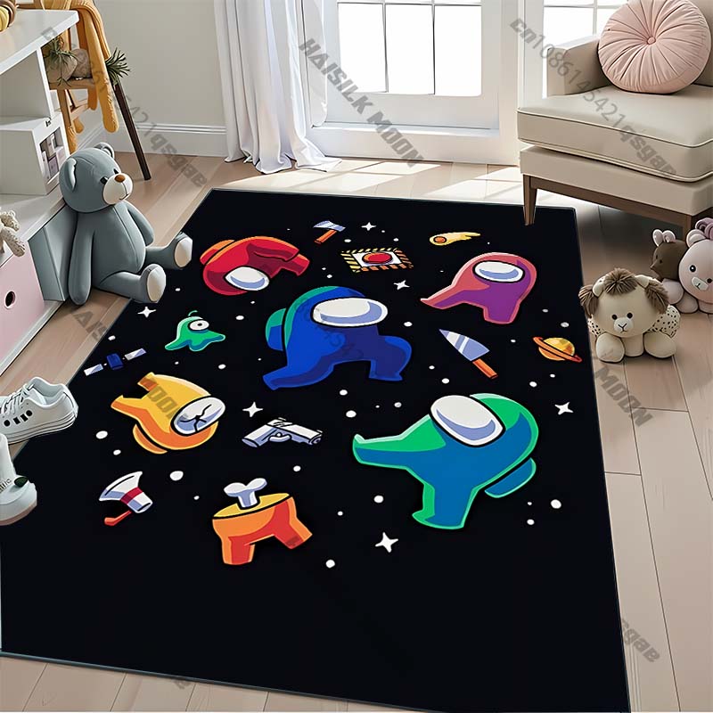 17 Styles A-Am0ng U-Us Printed Carpet Anti-slip Sound Insulation,LivingRoom Bedroom Entrance Door Mat Sofa Rug Next Day Shipping