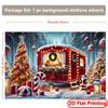 1pc Christmas Camping Car Polyester Backdrop Flag, Multipurpose Indoor/Outdoor Photography Backdrop, Universal Size