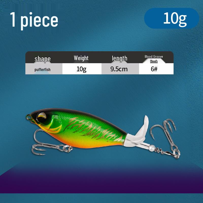 Floating Surface Tractor Lure for Freshwater Fish: Mandarin, Bass, Black Carp - Remote Casting Artificial Bait