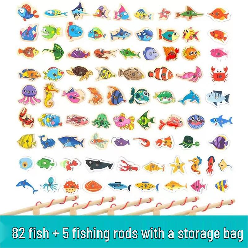 Toddler Educational Magnet Fishing Game for Ages 1-3 Years - Concentration and Thinking Training Toy