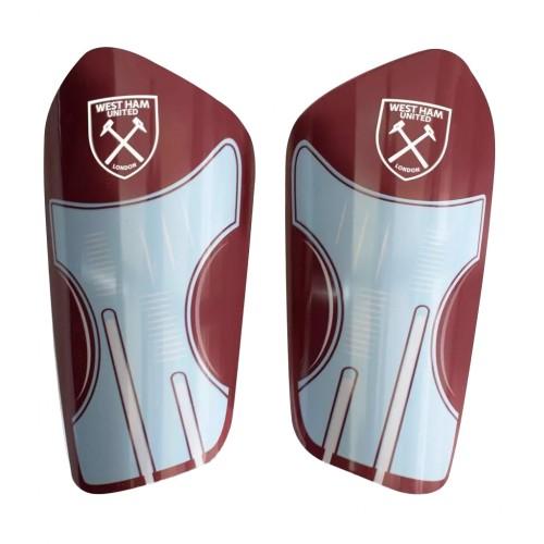 West Ham United FC Childrens/Kids Team Slip-In Shin Guards