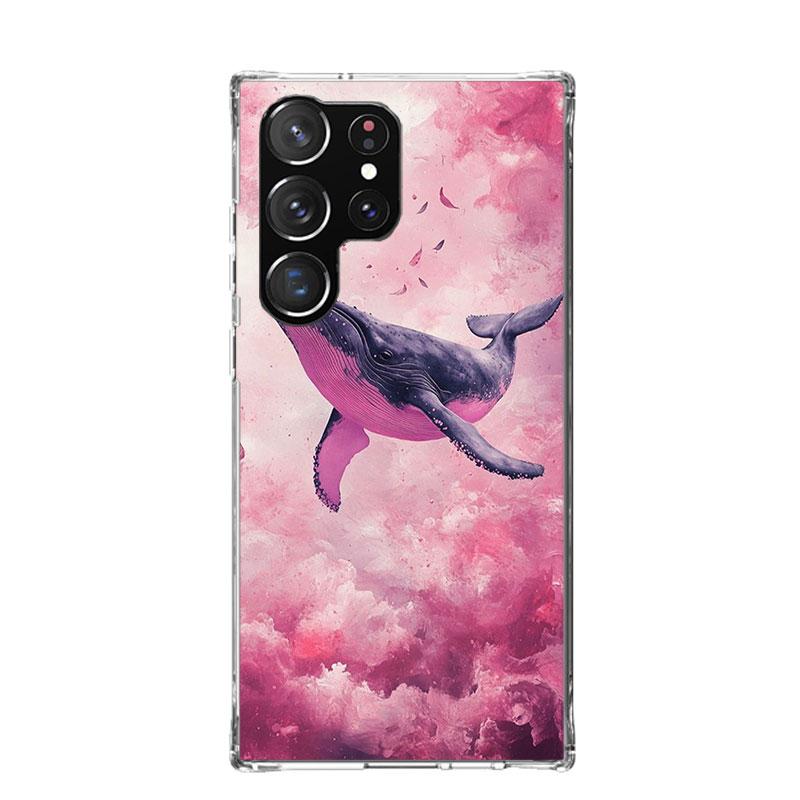 Humpback Whale Sea Giant Phone Case For Samsung Galaxy S26 S25 Edge S24 S23 FE S22 Ultra S21 Plus S20 + Fundas Cover Coque Galax