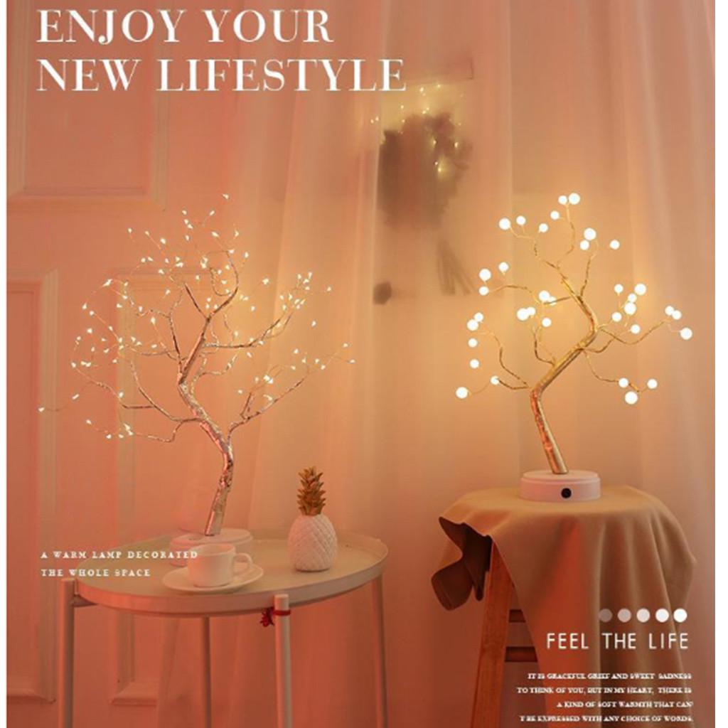 36/108LED Pearl Pearl Copper Touchscreen Light Tree Night Light Decor