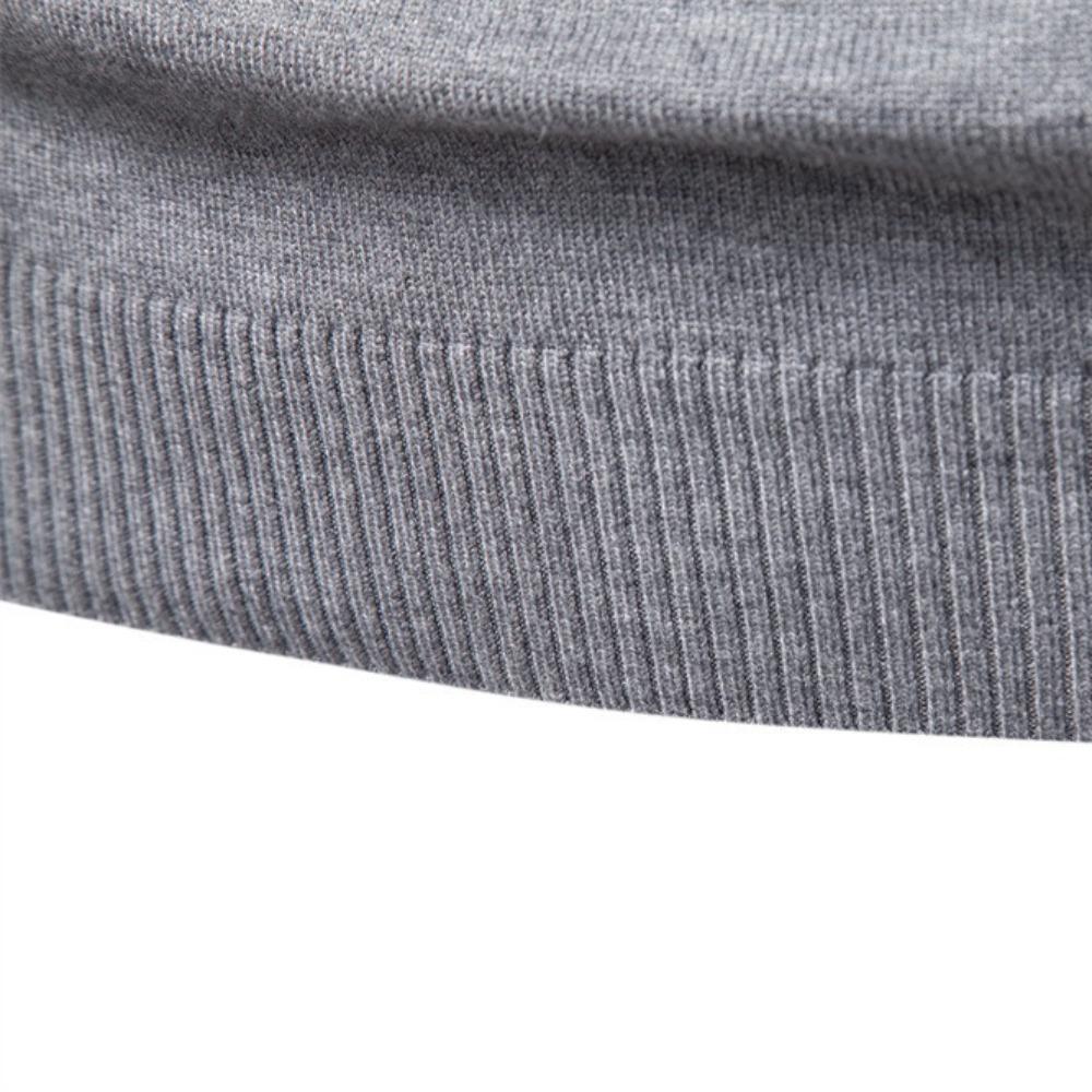 Autumn and Winter Thickened Sweaters, Men's Round-neck Slimming Sweaters, Men's Knitted Sweaters, Top for Casual Wear