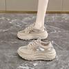 Foreign Trade Hollow Muffin Shoes 2025 Summer Breathable Heightening Retro Sports Shoes Mesh Hong Kong Style Casual Dad Shoes Women