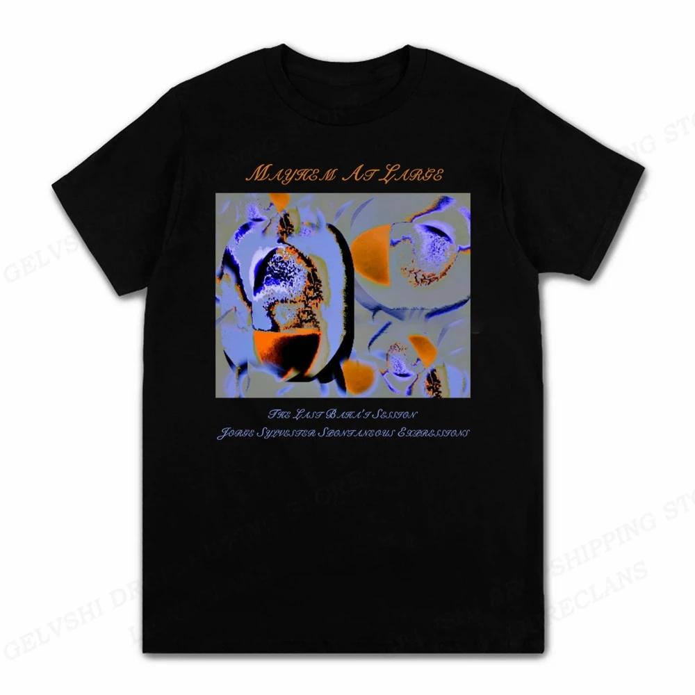 Męski T-Shirt Zespół Rockowy Mayhem Black Metal T-Shirt Vintage 100% Bawełna Krótki Rękaw Okrągły Dekolt T-Shirt Kobiety Rozmiar EU Unisex Topy