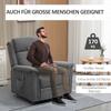 Relax Chair with Standing Aid Incl. Remote Control Footrest Steel Gray