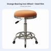 Height-Adjustable Rotate Stool Effortless Rolling Casters Commercial Seating Padded Seat Easy To Assemble For Spa Clinic