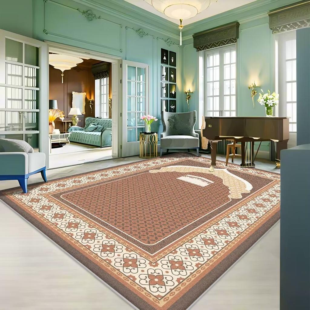 Dywan Do Salonu Odporny na Plamy Łatwy w Pielęgnacji Mata pod Stolik Kawowy Chłodniejsza Mata Antypoślizgowa Dywan