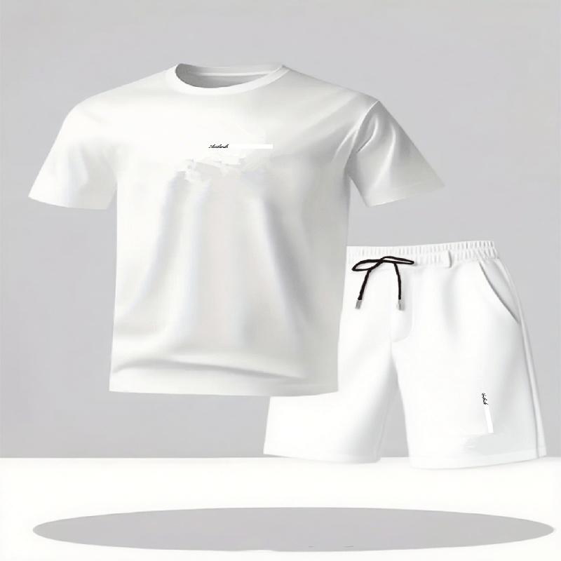 Herren-Sportbekleidung 2-teiliges Set kurzärmeliges Hemd Shorts Set Herren-Laufanzug T-Shirt Herren Sommer T-Shirt