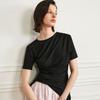 Waiwaiaiem Yy_Asymmetric Fitted Top_Black