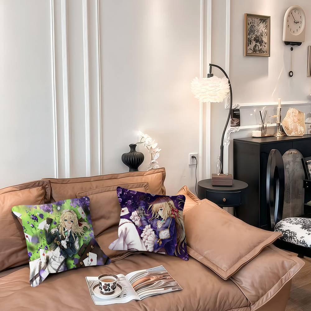 Novel V-Violet E-Evergardens Cushion Cover Decorative Pillow Sofa Home Decor Case Pillow Cases