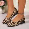 Women's Pointed Toe Ballet Flat Shoe Fashion Slip On Wedge Loafers Outdoor Comfortable Wear-resistant Non-slip Casual Boat Shoes