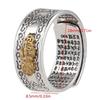  charm Buddhist Scriptures Open Adjustable Ring Feng Shui Amulet Blessing