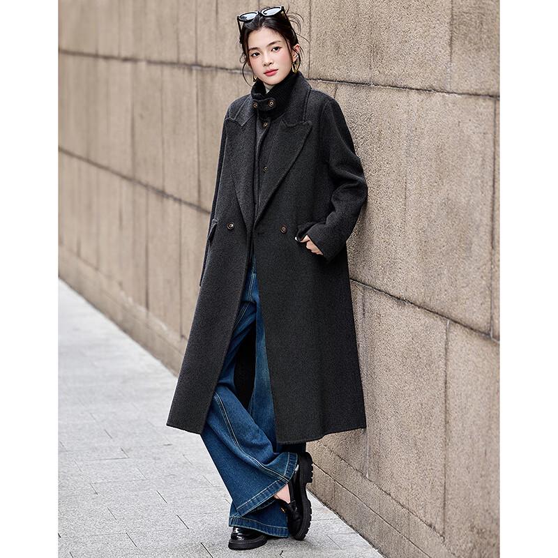 Women's Lamb Wool Two-Piece Winter Coat Set