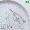 Artistic Style Butterfly Cute Pendant Phone Charm Rope Four Leaf Clover Key Chains Fashionable Beaded Keyring Ornament For Phone