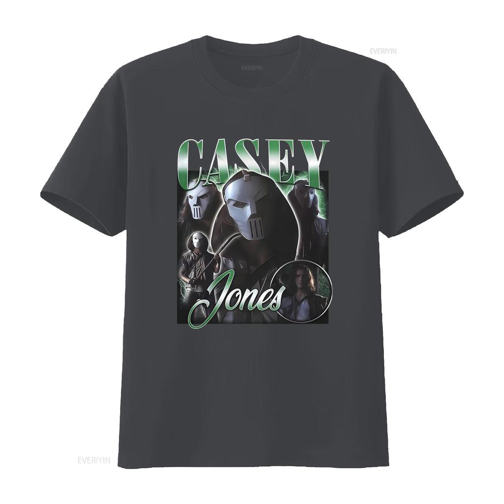 Casey Jones T Shirt Stylish Design With Iconic Masks And Name Print For Fans Vintage Washed Stretched Soft Graphic Comfortable