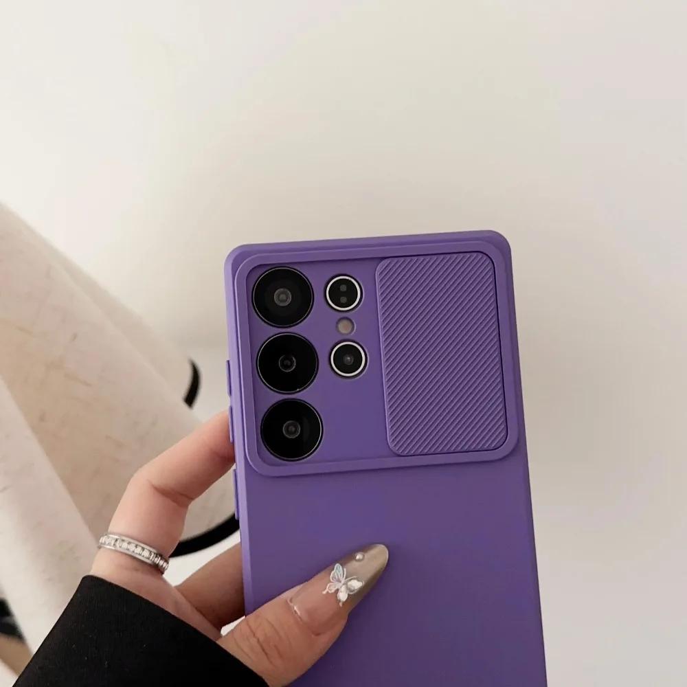 Slide Camera Protection Case for Samsung S25 A16 A06 S24 S23 S22 S21 Ultra Plus FE A34 A24 A14 A54 A73 A53 A33 A55 A35 A15 Cover