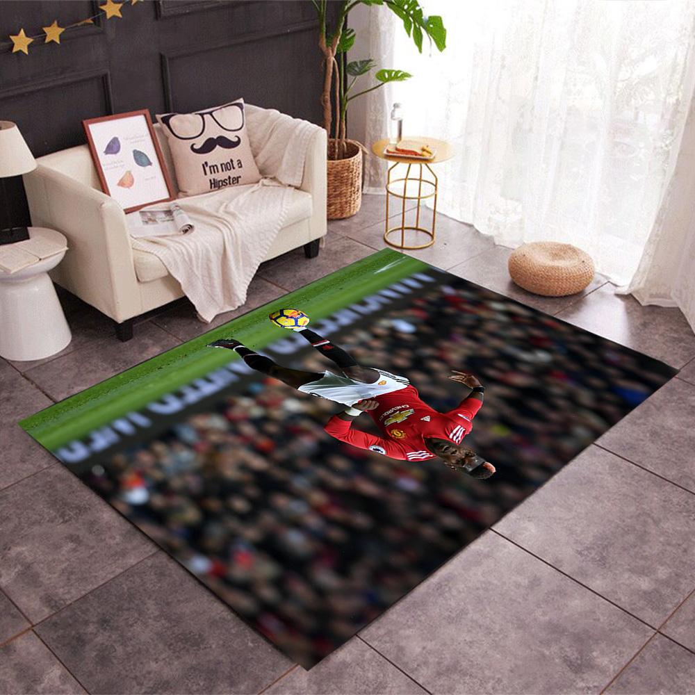 Paul Pogba Action Floor Mat Perfect for Kitchen Dormitory Living Rooms Playrooms Antislip Carpet Anime Office Decor