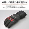 Daytona Motorrad Hart AW Wasserdicht Große Größe 37402 Handschuhe, Winter, Wasserdicht, Winddicht, Protektor, Handschuhe, DG-004, Rot, M,