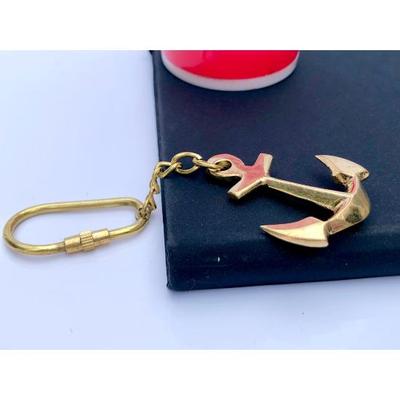Antique Nautical Brass Keychain – Anchor Design – Perfect Gift for Maritime Enthusiasts!