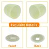 Set of 4 Toilet Bolt Covers with Glow in the Dark Night Light Plastic Push-on Screw for Toilet Bowl Hardware in Bathrooms