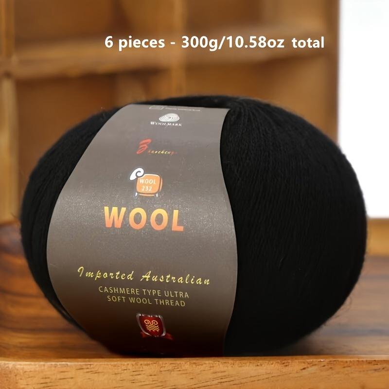 1PC Luxurious Wool Yarn Ultra Soft Anti-Pilling DIY Kit for Crochet & Hand Knitting Warm and Comfortable Wool Yarn 211g/10.58oz