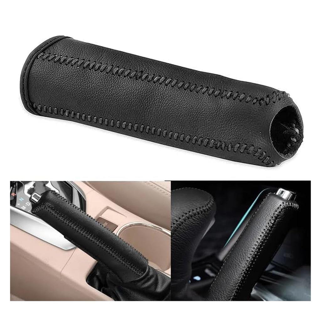 Mirhua Side Brake Key Cover Special Design Parking Brake Protection (Black) Easy Installation Universal Brake Cover Protection