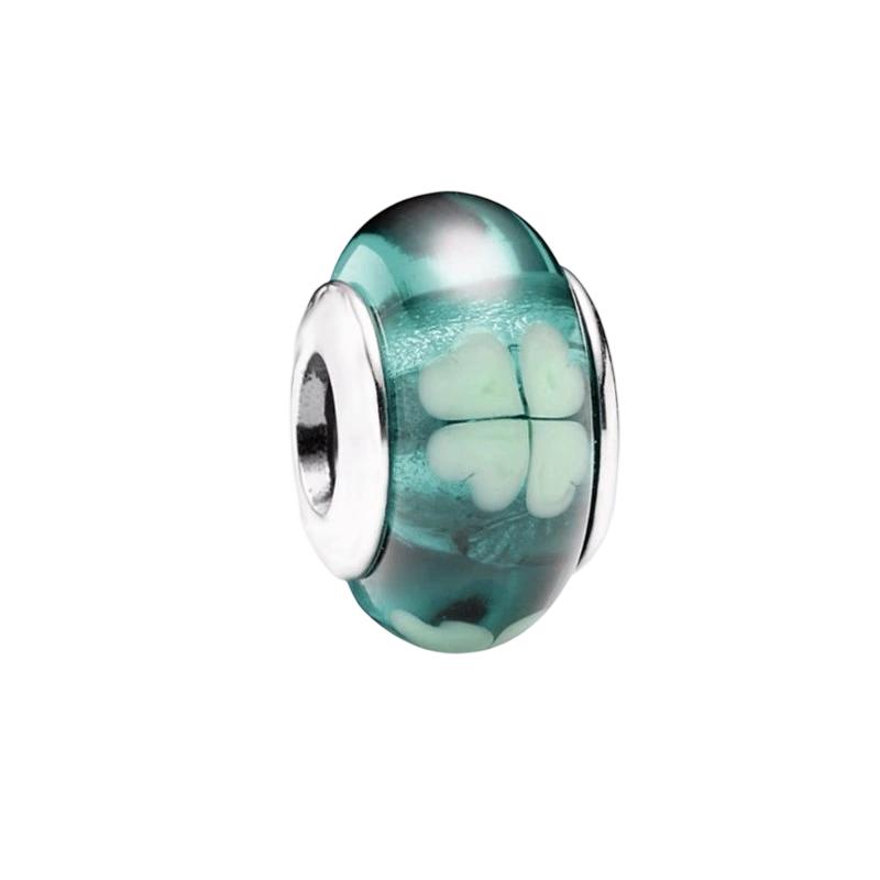 Sparking Murano Glass Charm Beads Dangle Original Snake Fit Copper Bracelet Necklace Beads For Diy Jewelry Women Gift