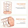 Wire Metal Makeup Brush Pot Pen Holder Hollow Organizer Decoration