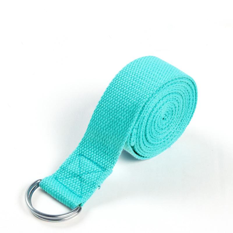 Exercise Gym Yoga Pilates Stretch Strap D-Ring Belt Waist Leg Exercise Training Equipment Pull Rope Yoga Belts Fitness Unisex