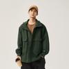 Li Ning Sports Lifestyle Series Solid Color Letter Hooded Zipper Versatile Outdoor Cycling Fitness Climbing Long Sleeve Windbreaker AFDUB41-1