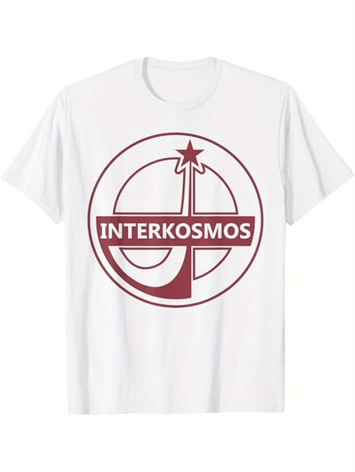 Vintage Soviet Union Space Program Intercosmos Sputnik TShirt 100 Cotton ONeck Short Sleeve Summer Casual Mens Tshirt S