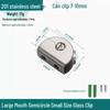 304 Stainless Steel Semicircular Glass Shelf Holder Clip